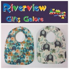 Reversible Bib - Elephants Reversible Bib - Elephants